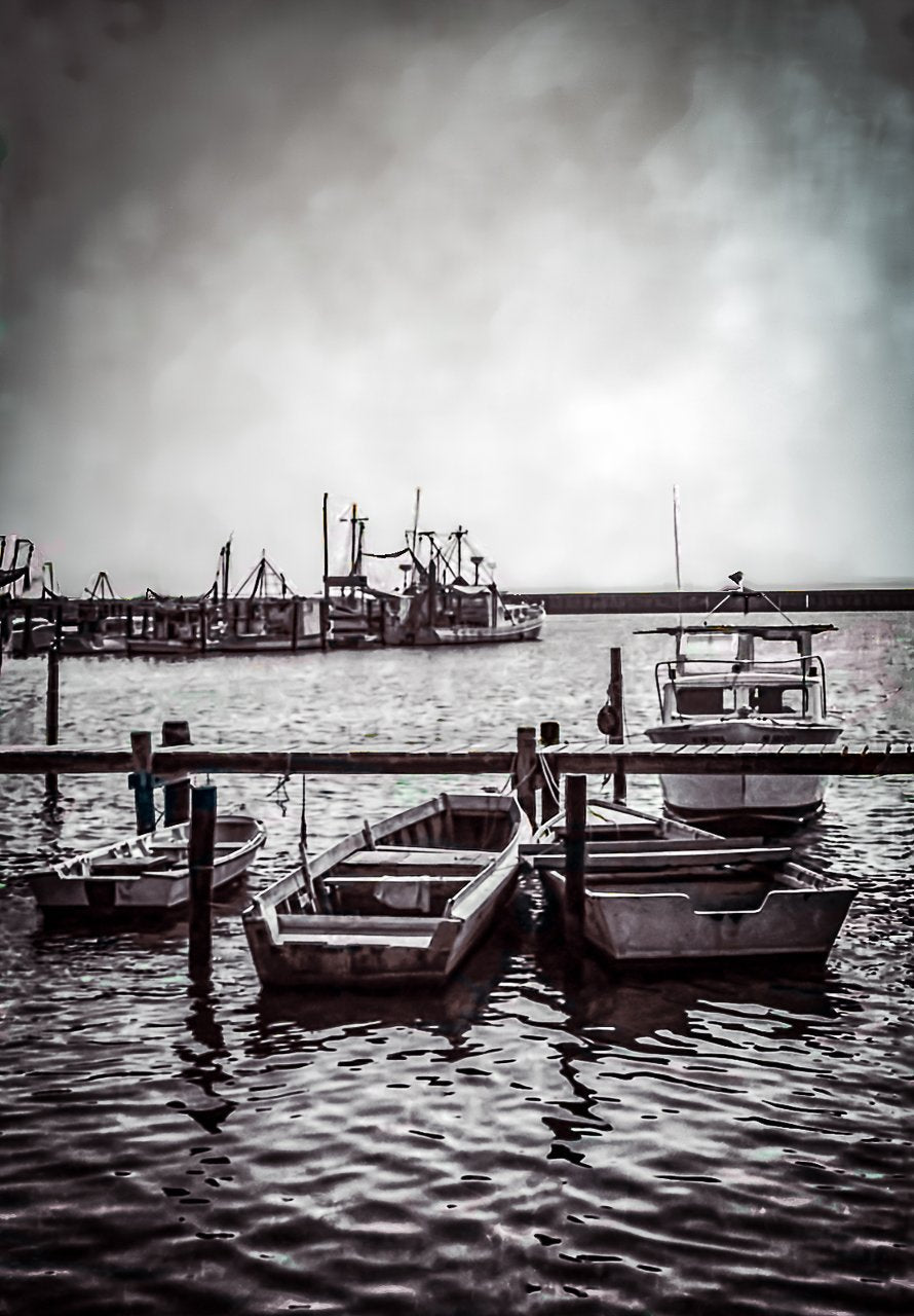 Digital Download Three John Boats and a Cruiser LIC JaiGieEse PhotoArt